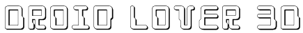 Droid Lover 3D Font