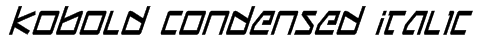 Kobold Condensed Italic Font