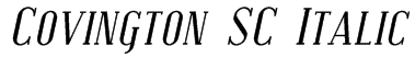 Covington SC Italic Font