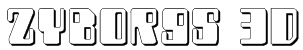Zyborgs 3D Font