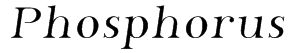Phosphorus Font