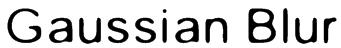 Gaussian Blur Font
