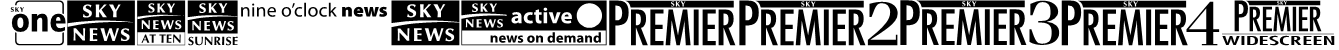 Sky 1998 Channel Logos Font