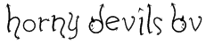 Horny Devils BV Font