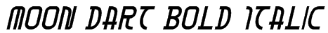 Moon Dart Bold Italic Font