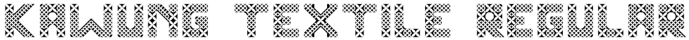 Kawung Textile Regular Font