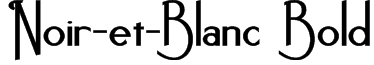 Noir-et-Blanc Bold Font