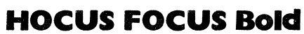 HOCUS FOCUS Bold Font