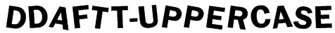 dDAFTt-UPPERcase Font