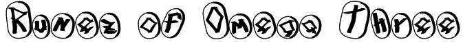 Runez of Omega Three Font