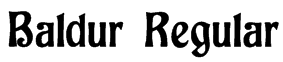Baldur Regular Font