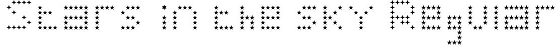 Stars in the sky Regular Font