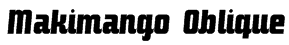 Makimango Oblique Font