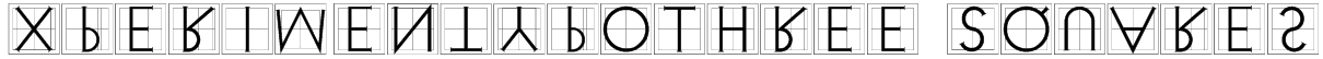 XperimentypoThree Squares Font
