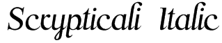 Scrypticali Italic Font