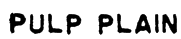 Pulp plain Font