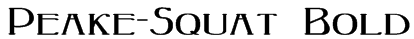 Peake-Squat Bold Font