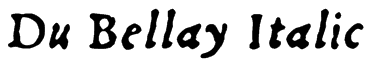 Du Bellay Italic Font