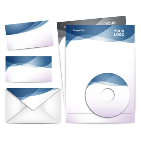 blue,business,card,envelope,brand,templates,identity,corporate,vectors,letterhead vector