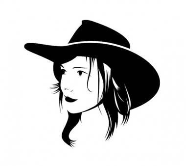 avatar,creative,design,download,elements,eps,graphic,hat,illustrator,new,original,vector,web,cdr,detailed,interface,girl,silhouette,head,unique,vectors,quality,cowgirl,stylish,fresh,high quality,ui elements,hires,girl silhouette,cowboy hat,cowgirl silhouette vector