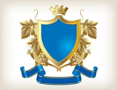badge,blue,vector,shield,royal,vectors,ribbon vector