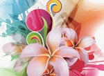 Colorful Abstract Floral Illustration