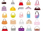 49 Fashionable Woman's Purses/ Bags Vector Set
