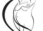 Pregnant Mother Sketch Vector Graphic