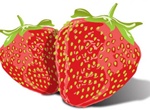 Glossy Strawberry Illustration Vector