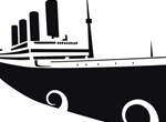 Titanic Silhouette Vector Illustration