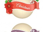 5 Christmas & Lace Ornament Vector Banner
