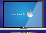 Realistic Mac Book Pro Vector Graphic