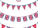 3 Jubilee Bunting Queen & Flag Vector Templates