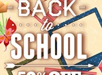 Welcome Back To School Sale Graphic