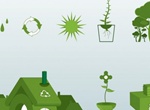 8 Go Green Ecology Vector Elements Set