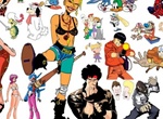 Colorful Cartoon Characters Mega Vector Pack