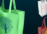 3 Nature Tree Shopping Bag Vector Graphic