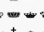 12 Intricate Heraldry Royal Crowns Vector Set