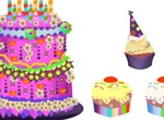 Colorful Birthday Cupcakes Vector