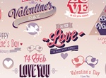 Romantic Valentine's UiElements Vector Set
