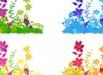 Colorful Flower Patch Vector