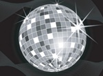 Sparkling Disco Ball Vector On Black