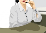 Office Business Woman Vector Illustration