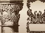 Victorian Pillar & Frame Ornamental Vectors