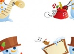 4 Cheerful Christmas Snowman Vector Cartoons