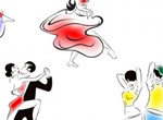 People Dance Forms Vector Sketches