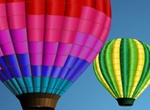 Vibrant Hot Air Balloons Vector Graphics