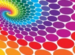 Vector Colorful Dots Background