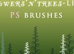 Flowers Ntrees Like Brushes