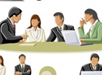 Large Set Of Vector Business People
